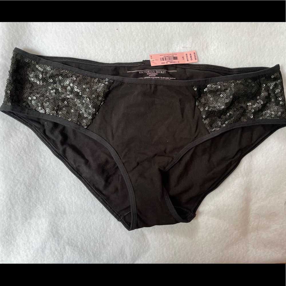 VS black hiphugger with sequined sides